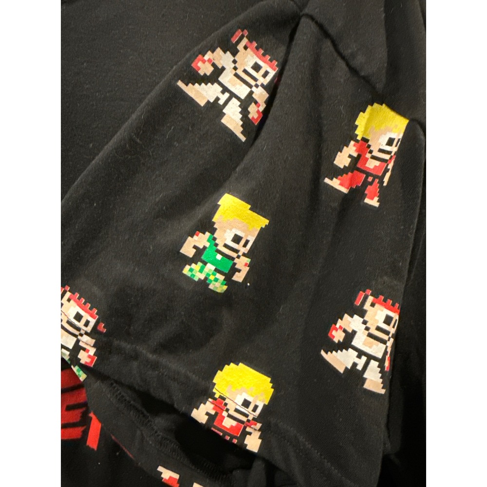 Capcom Street Fighter Mens 3XL Black T-Shirt 8-Bit Pixel Graphic Anime‎ Ken Ryu - Picture 5 of 7